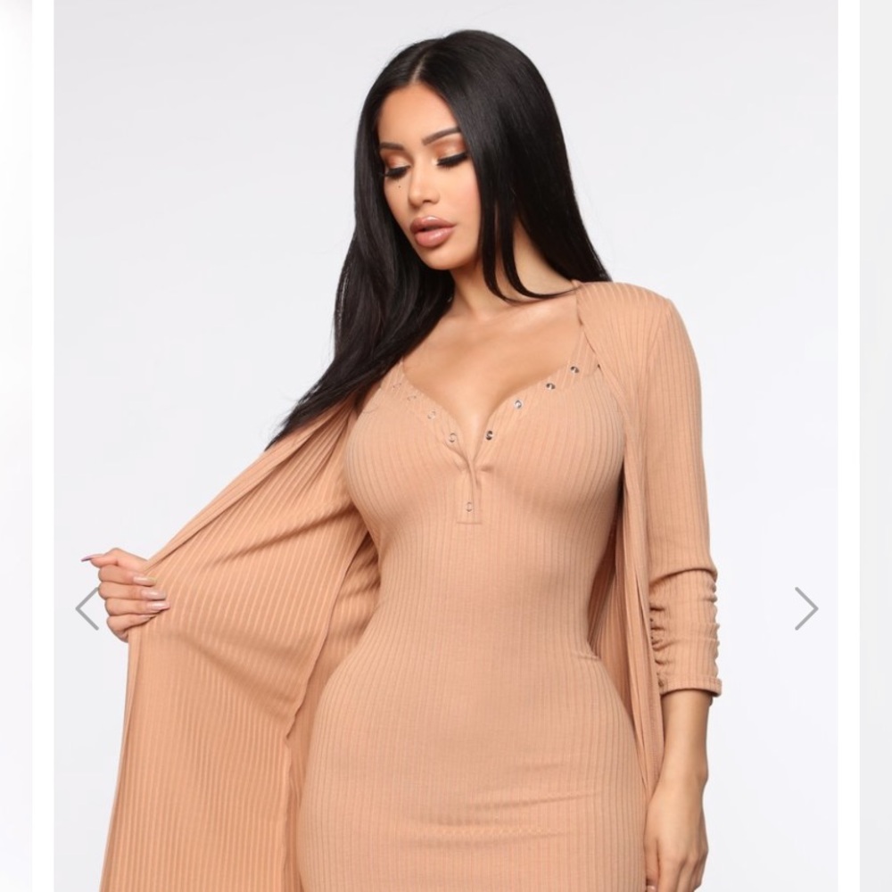 Ribbed dress set